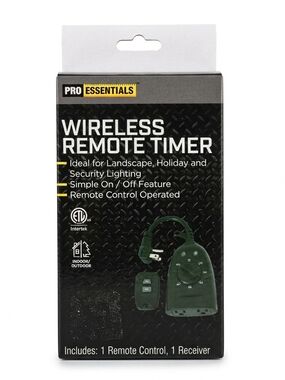 Lighting Essentials Wireless Remote Control Timer - Green